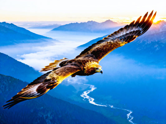 🦅 Affiche “Aigle royal” — Maître des Cimes