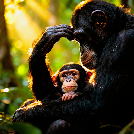 🐒 Affiche “Chimpanzé” — Mémoire du Vivant