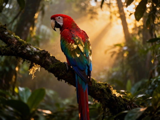 🦜 Affiche “Perroquet” — Jungle colorée