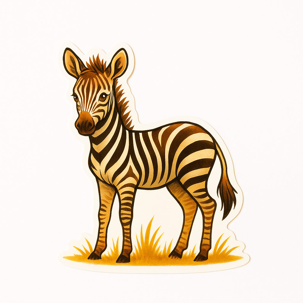 🦓 Silhouette “Bébé Zèbre” — Collection Silhouettes Equity