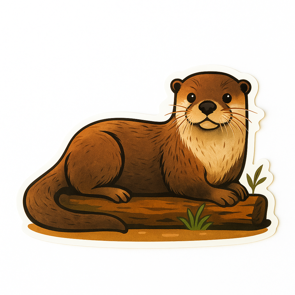 🦦 Silhouette “Bébé Loutre” — Collection Silhouettes Equity