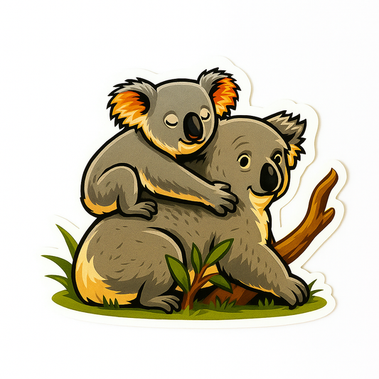 🐨 Silhouette “Maman et Bébé Koala” — Collection Silhouettes Equity