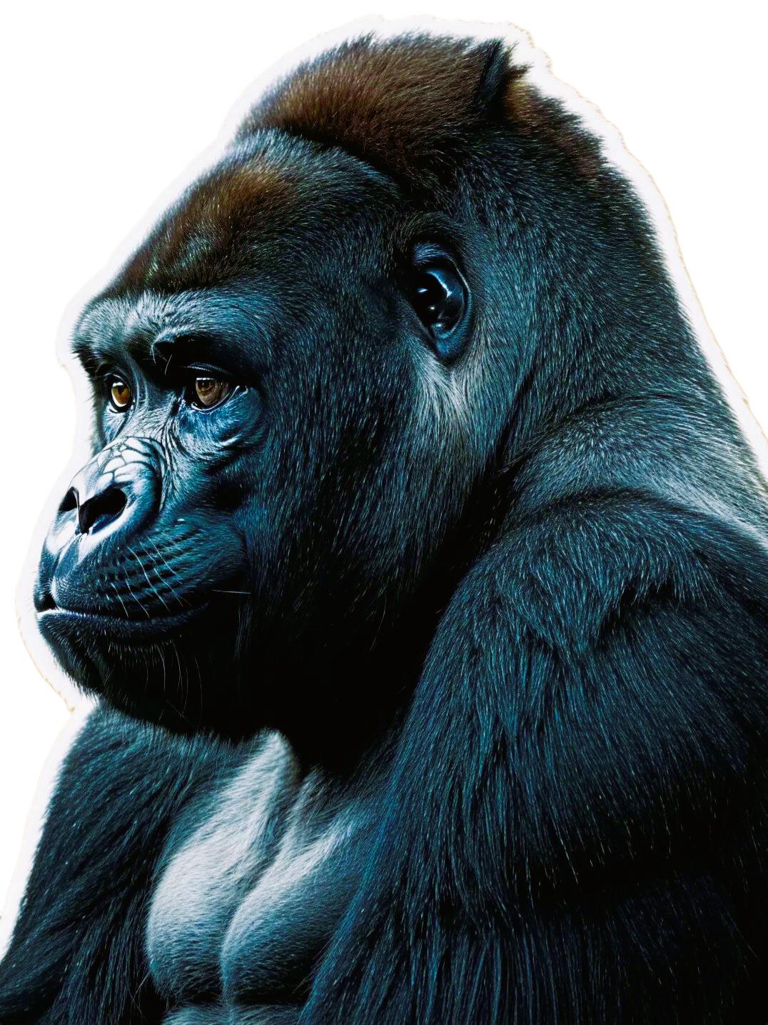 🦍 Silhouette “Gorille des Montagnes” — Collection Silhouettes Equity