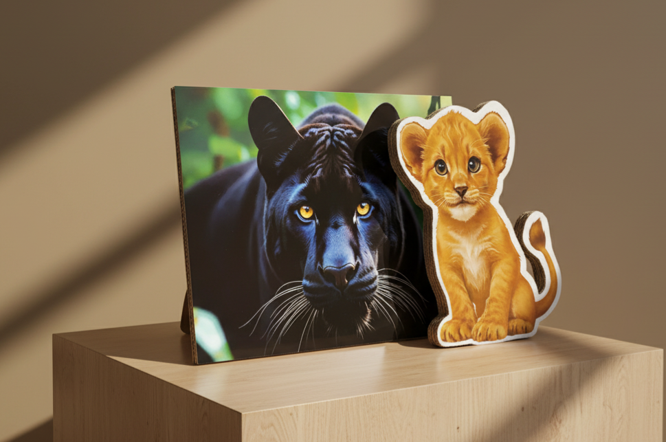 Affiche Atelier Equity sur carton revalorise