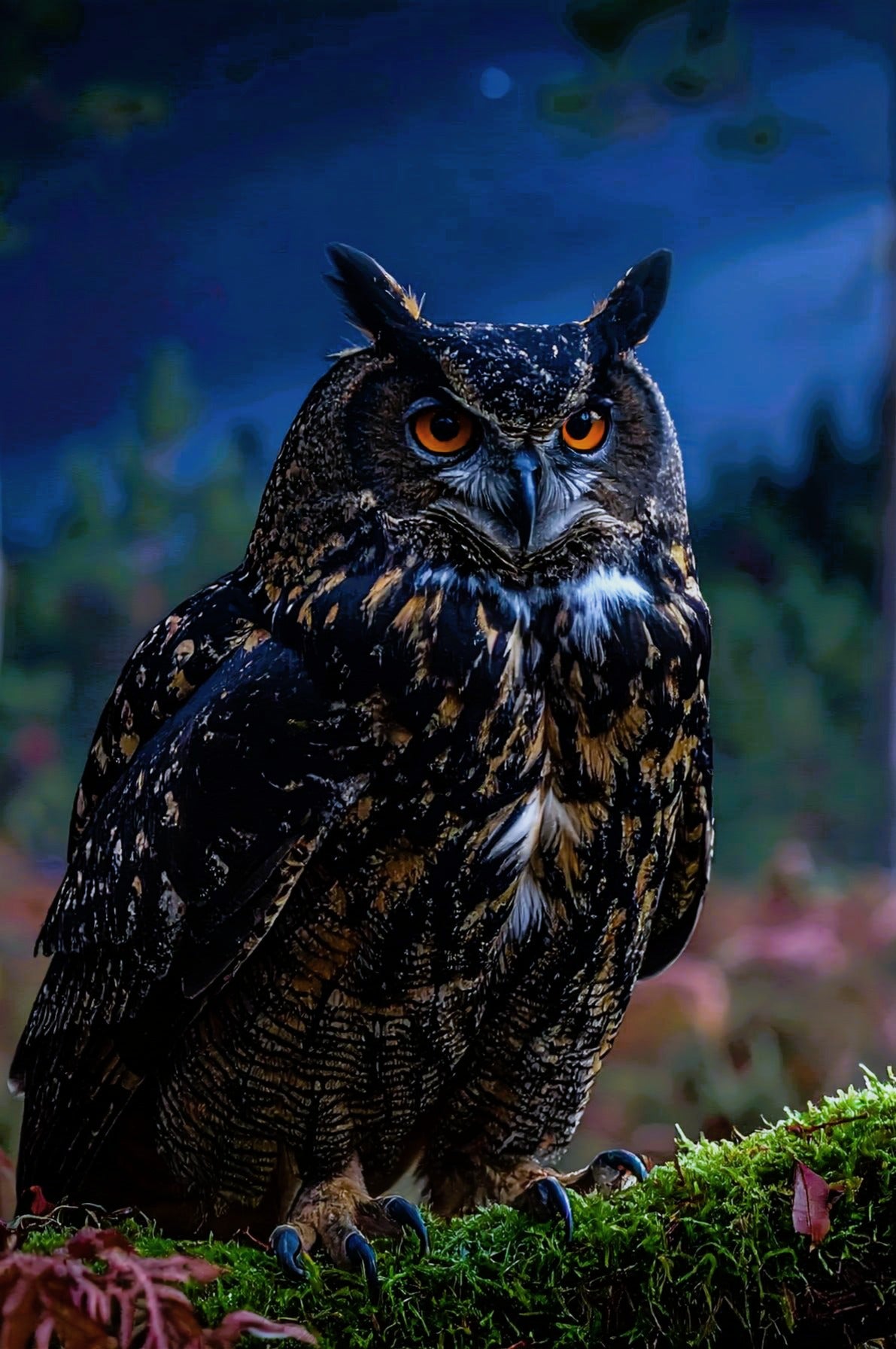 🦉 Affiche “Hibou Grand-Duc” — Veilleur de la Nuit