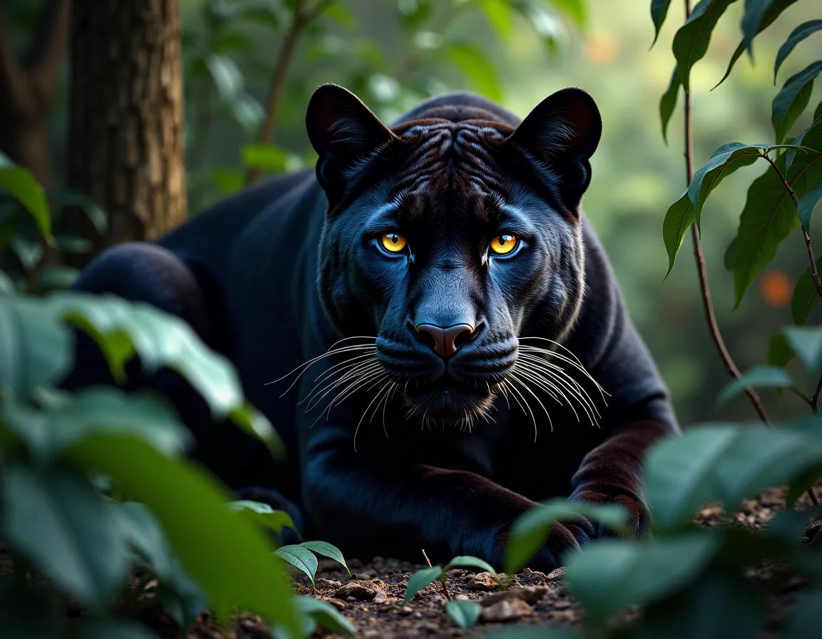 🐆 Affiche “Panthère Noire” — Ombre de la Jungle