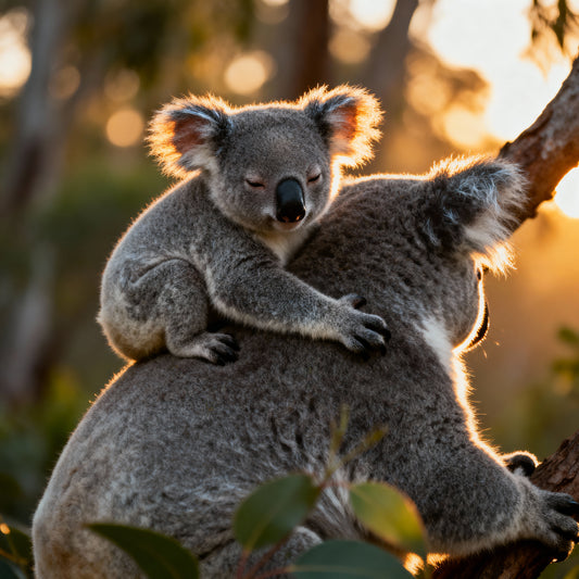 🐨 Affiche “Koala & Son Petit” — Tendresse d’Eucalyptus