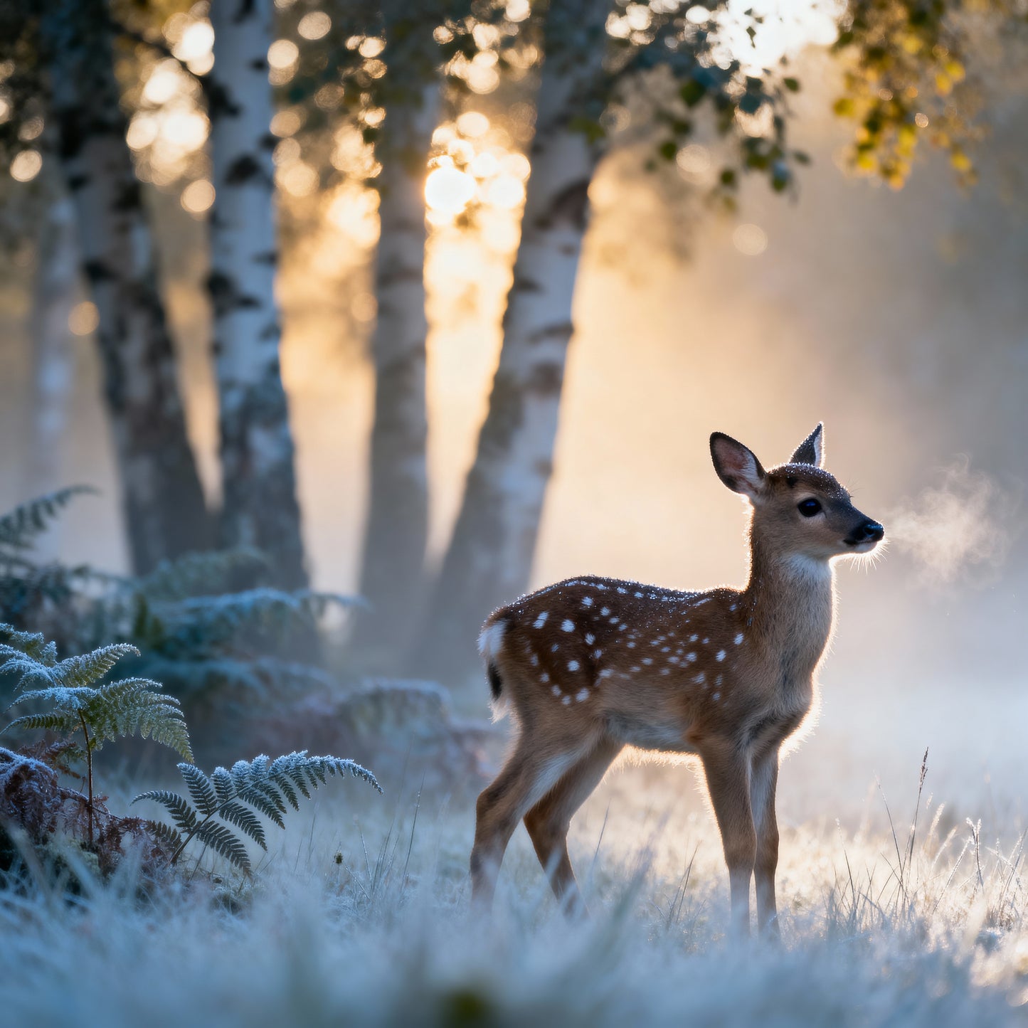 🦌 Affiche “Faon des Bois” — Souffle du Matin