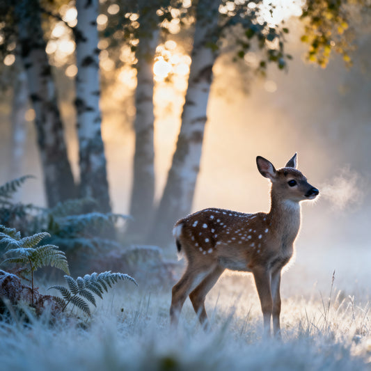 🦌 Affiche “Faon des Bois” — Souffle du Matin