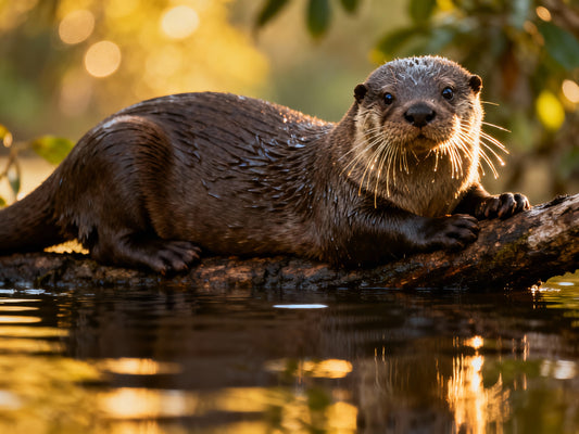 🦦 Affiche “Loutre d’Europe” — L’Esprit des Rivières