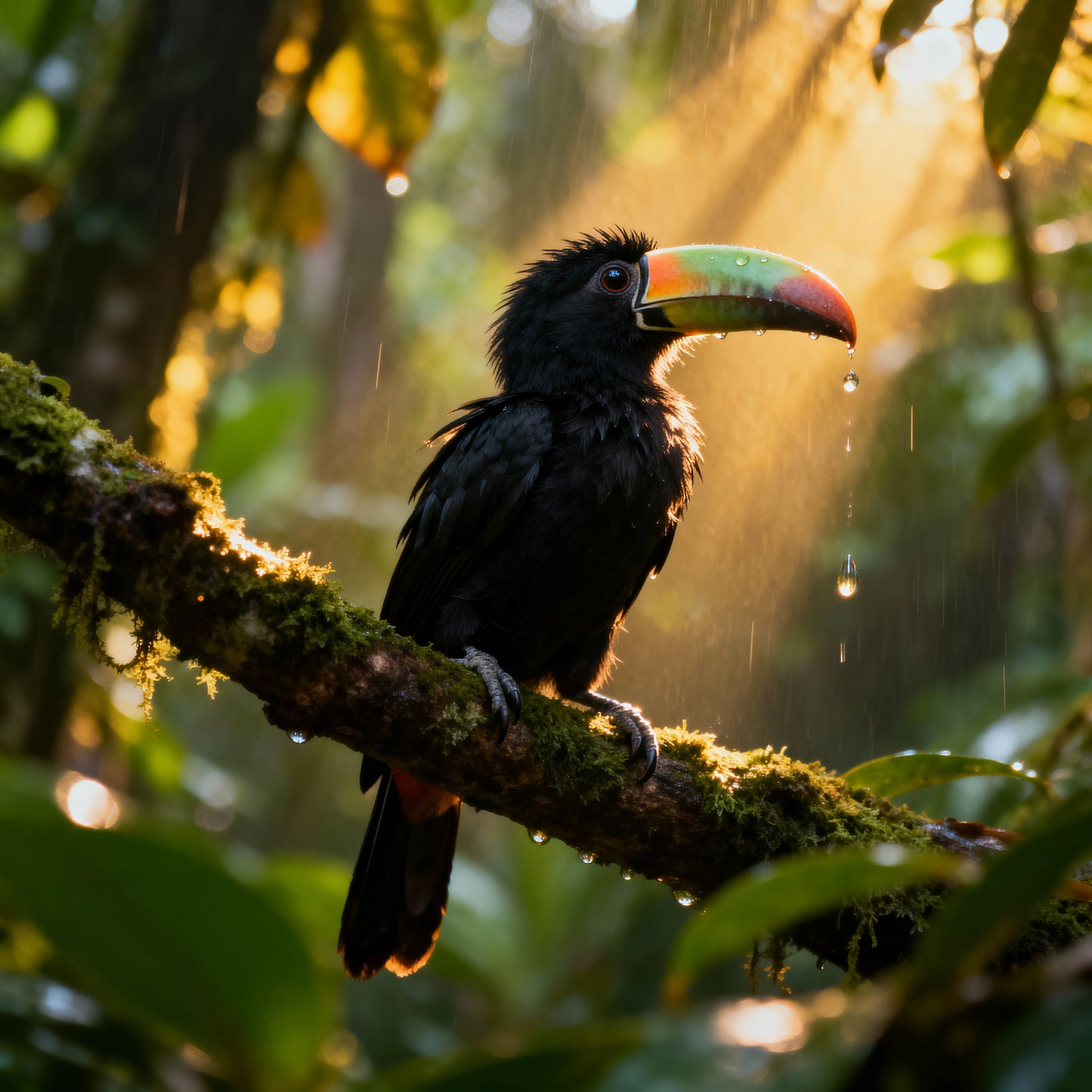 🌿 Affiche “Toucan de la Forêt Tropicale” — Lumière d’Équateur