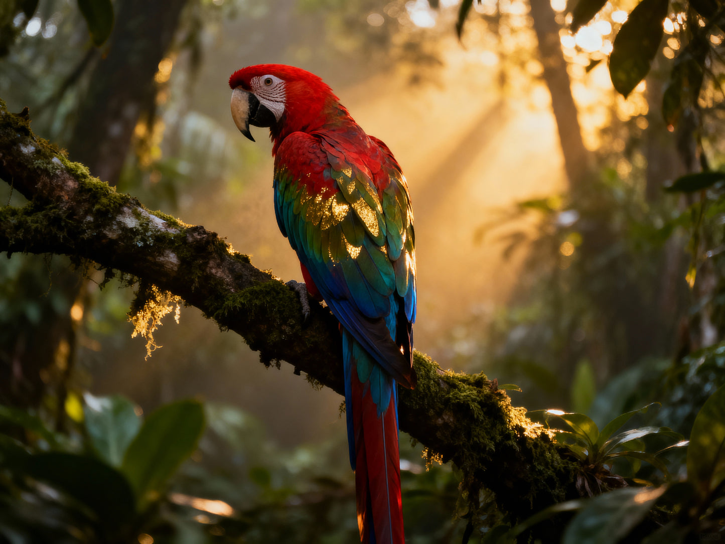🦜 Affiche “Perroquet” — Jungle colorée