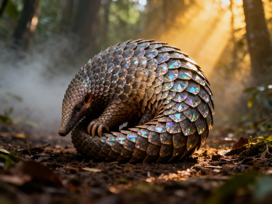 🦔 Affiche “Pangolin” — Le Gardien du Silence