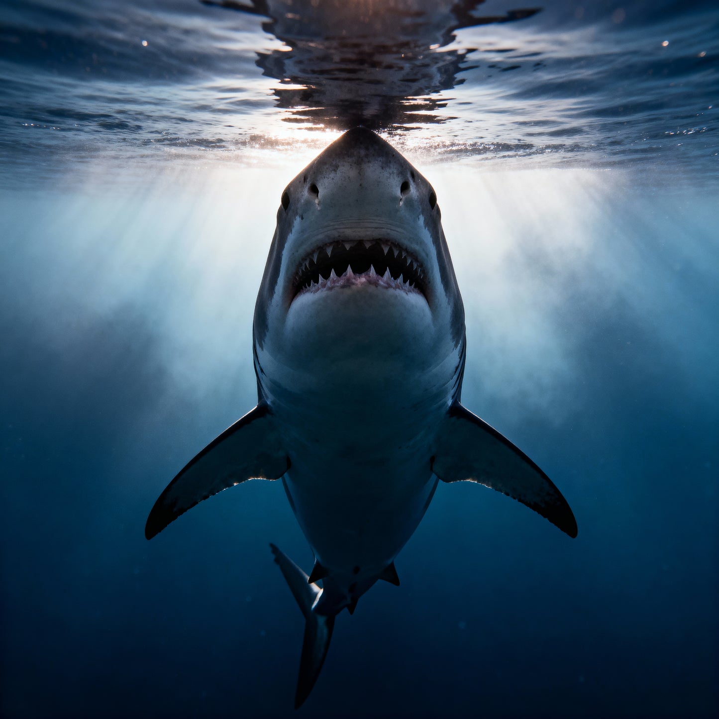 🦈 Affiche “Requin Blanc” — Le Silence des Profondeurs