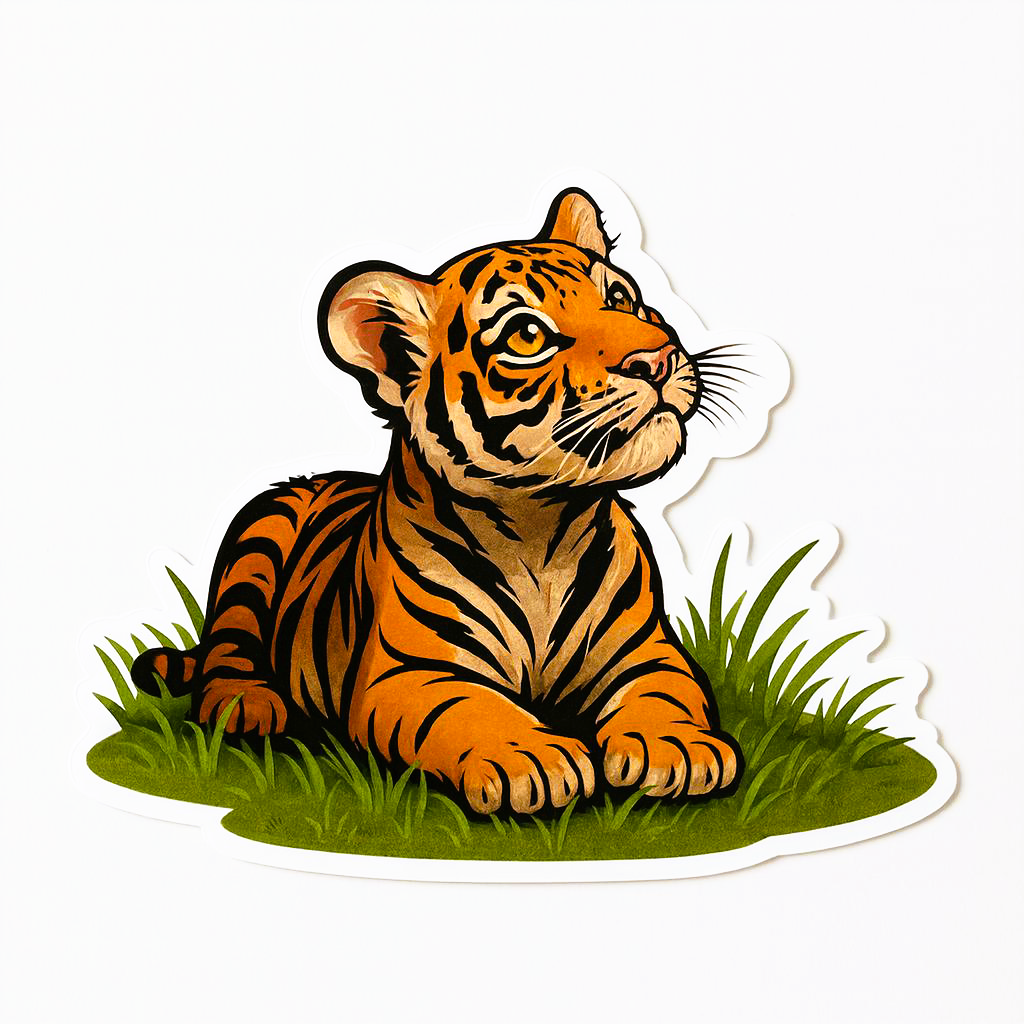 🐯 Silhouette “Bébé Tigre” — Collection Silhouettes Equity